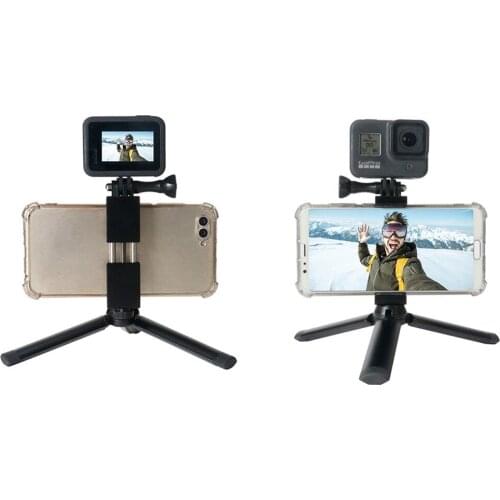 Live Mobile Phone Holder Aluminum Alloy Sports Camera Clip Vlog Accessories for Gopro I phone 12pro Max