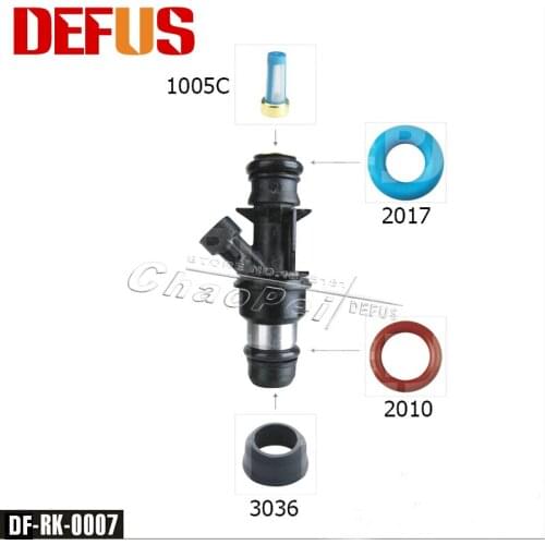 DF-RK-0007 50 Pcs/bag 4 Model Original Fuel Injector Filter O-ring Plastic Cap Auto Part For 25325468 Fuel injector Repair Kits