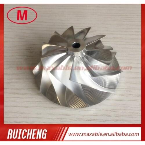 GT3037 452708-0001 11+0 blades 57.04/76.13mm bore:6.00mm turbo billet/milling compressor wheel for 700382-12/700177-7 racing