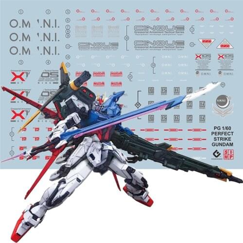 Gunpla PG perfect assault water sticker fluorescent