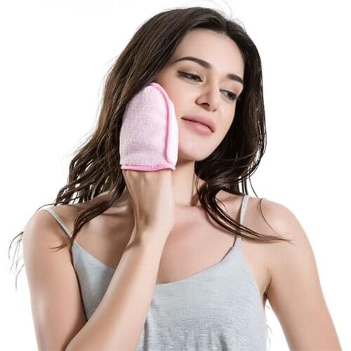 Reusable Eraser Makeup Remover Glove Towels Make Up Cleaning Towel FibreFacial Cleaning Glove Smooth Soft for Makeup Women