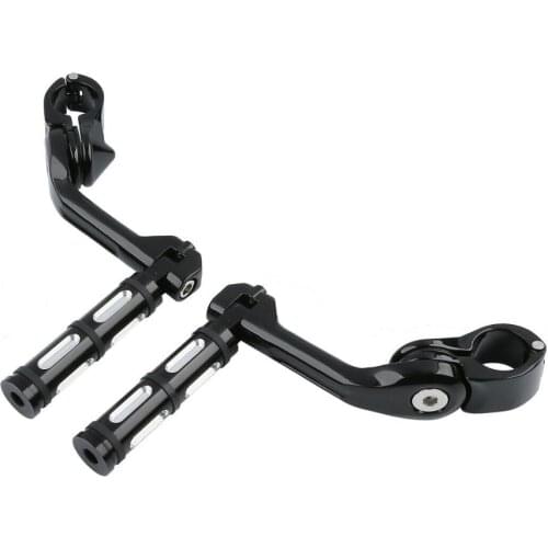 Motorcycle 1-1/4'' 1.25'' Footpegs Highway Peg Long Angled Mount Kit For Harley Honda Suzuki Kawasaki BMW