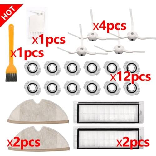 Multiple-sets mop cloths wheel HEPA filter brushes for Xiaomi Roborock S50 accessories S55 S5 1S Xiaowa E25 vacuum cleaner parts