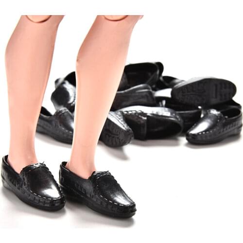 New Sale 10 Pairs Black Fashion Dolls Accessories Doll Shoes Sneakers Shoes For Ken For Mini Baby Toy
