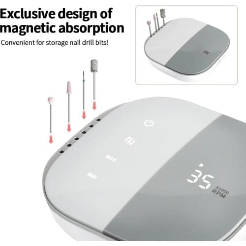 2020 new arrival electric nail drill with unique features electric nail file drills manicure pedicure machine