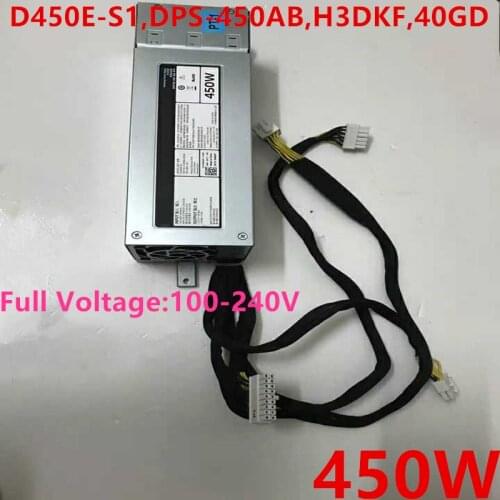 New PSU For Dell PowerEdge R430 T430 450W Power Supply D450E-S1 DPS-450AB H3DKF 40GD D450E-S0 AC450E-S0 0P34M3