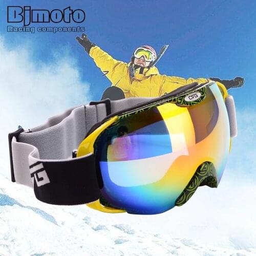 BJMOTO Motocross Goggles Snowboard Skiing Goggle Cycling Eyewear Sunglasses MTB Motorcycle Goggle Cafe Race Glasses for Driving
