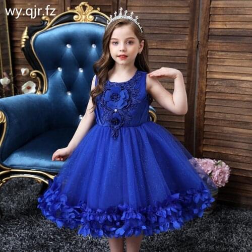 BH-301#Flower Girl Dresses Ball Gown Childrens Wear Dress For 3-10 Years old Wholesale Party Prom Performance Dress Blue Pink