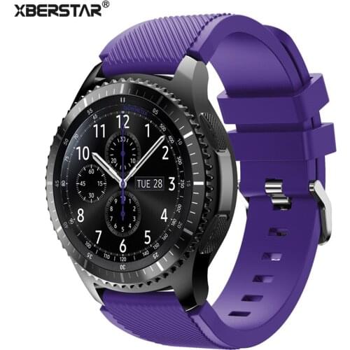 22mm Sports Silicone Band Watchband Strap for Samsung Galaxy Gear S3 Classic SM-R770 S3 Frontier SM-R760 SM-R765 Smart Watchband
