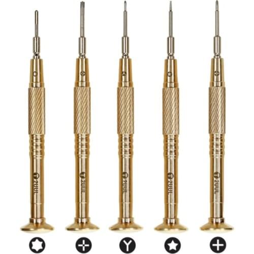 2UUL Hardest Screwdriver Pure Copper Alloy Flying Shaft Screwdriver Precision for IPHONE Android Disassemble Open Repair Tools