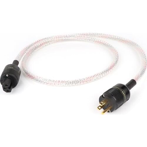 Hi-End Valhalla power line HIFI POWER CABLE 7N OCC Power Cord with US Plug Amplifier CD, Decoder, Power Wire ,supply line
