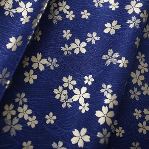 140CM*50CM Japanese Kimono Cherry blossoms cotton fabric dressmaking fabric tissue crafts dress sewing material diy tissue