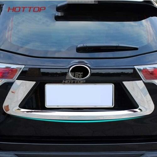 Rear Back License Plate Trunk Lid Cover Tailgate Bumper Frame Trim For Highlander 2015 2016 2017 2018 2019 2020 2021