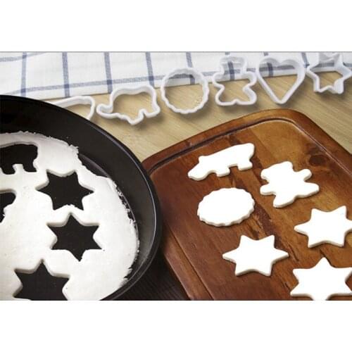 1set Six-piece biscuit mold cake pastry baking utensils set multi-shape rice ball cookie mold
