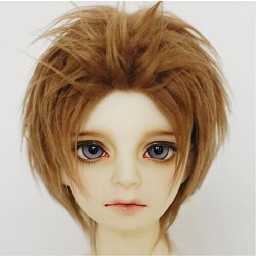 M8 children handmade toy 1/12 1/8 1/6 1/3 1/4 uncle Doll wig BJD/SD doll props Accessories Dark brown color no.29 hair 1pcs