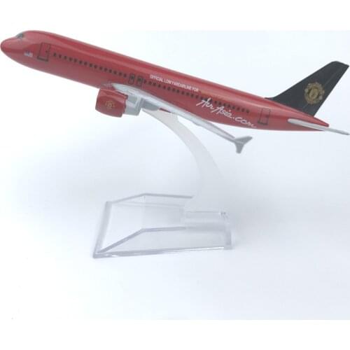 16cm Manchester United Airlines Airbus 320 alloy aircraft model Diecast Aircraft Toys Airplane Airliner Kid Gifts Collectible