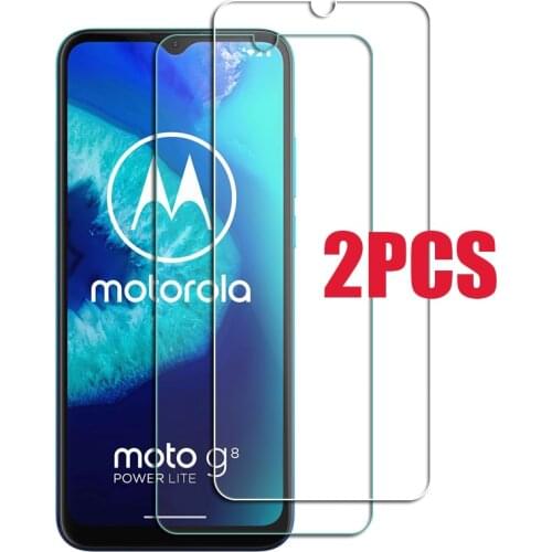 2PCS For Motorola Moto G8 Power Lite Glass Screen Protective Tempered Glass ON Moto e6s G7 Play plus E 2020 Protector Cover Film