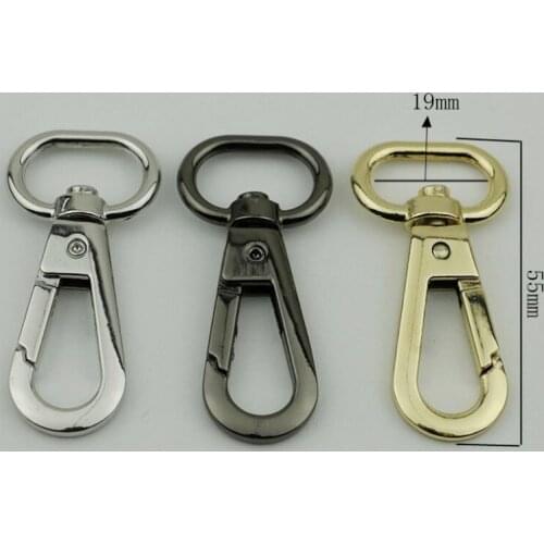 30 PCS / 50 PCS Hardware Shoulder Strap Hook Buckle Light Gold Metal Key Chain Connection Clip Buckle Bag Accessories