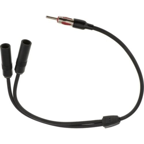 30cm Universal Male Female Extension Radio AM/FM Car Antenna Adapter Cable for Radio Stereo Audio Electronics