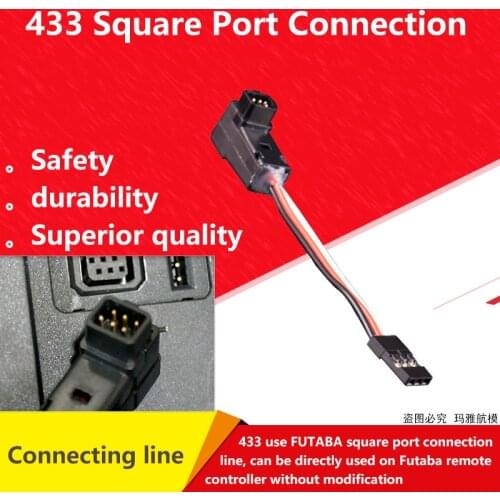 433 use Extended Lenth Square Port Connection Line Adaption Line for FUTABA