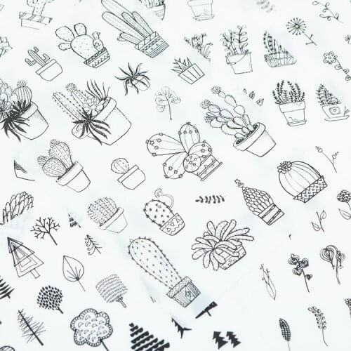 6 pcs/pack Love Travel Food Cactus Plant Decorative Stationery Stickers Scrapbooking DIY Diary Album Stick Lable