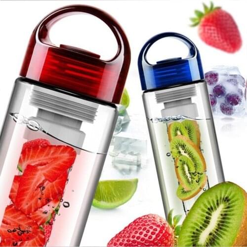 700ml Plastic Sports Shaker Water Bottle Fruit Infuser Juice Lemon Bottle Home Outdoor Travel Portable Drinking Kettle