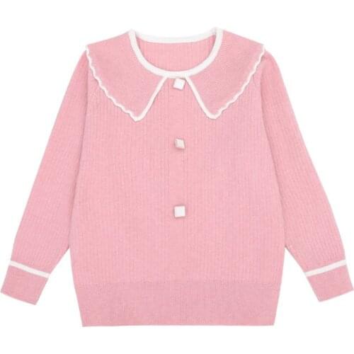 Basic Sweater Age For 4 - 14 Yrs Teenage Girls Long Sleeve Knit Tops 2021 New Arrival Fall Winter Children Warm Clothes Pullover