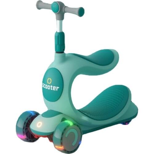 Childrens scooter multifunctional 3 in 1 boy and girl scooter can disassembled rocking horse toy car