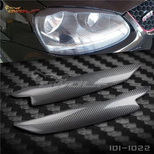 For Volkswagen Golf 5 modified carbon fiber lamp eyebrow headlamp trim