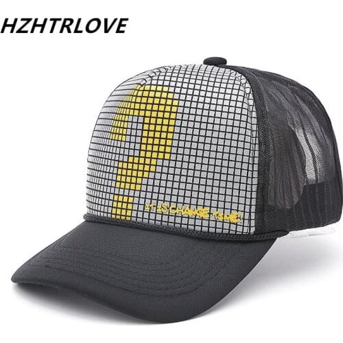 Question Mar Breathable Summer Female Baseball Caps Snapback Hat Mesh Cap Fitted Trucker Casquette Bone Hats For Women Men