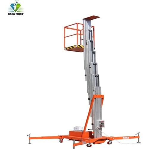 Electric lifter Single Mast Aluminum Aerial Elevating Work Platform