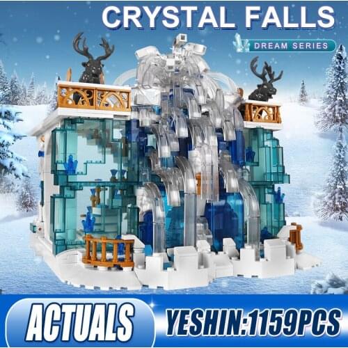 MOULD KING 11009 Girls Creative Toys MOC Crystal Falls Model Building Blocks Educational Assembly Bricks Kids Christmas Gifts