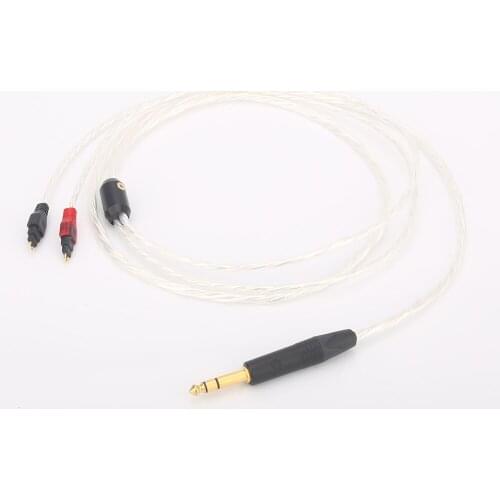 Free shipping Hifi Super Reference Silver Plated Headphone Upgrade Cable For HD580 HD600 HD650 HD25 HD800