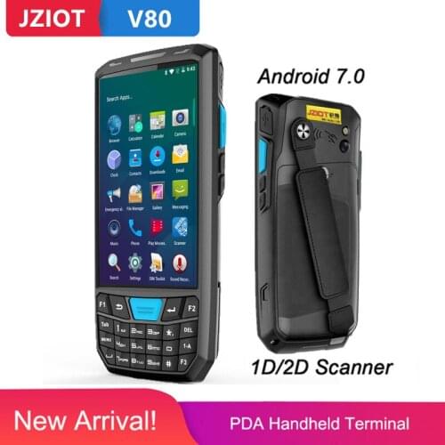 V80 PDA Handy Data collection Pda Barcode Scanner 1D 2D qr code reader terminal with SIM PSAM TF card and USB Slot