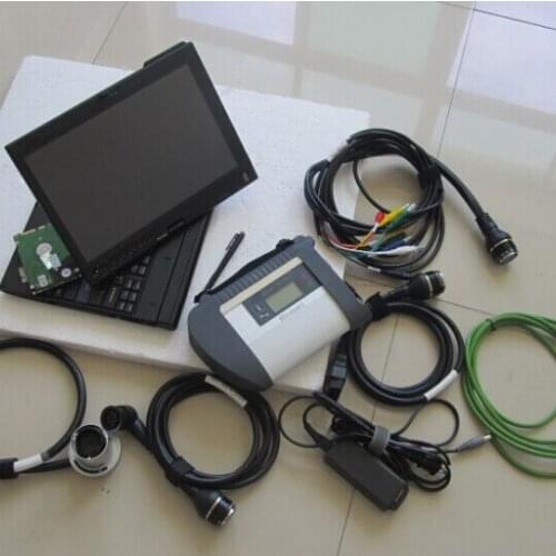 Mb star c4 sd connect with Newest 2020.12 software well installed x200t laptop ram 2g diagnostic tool ready to use