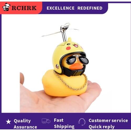 New Multi Type Car Goods Gift Wind-breaking Wave-breaking Duck For Car Ornaments Auto Interior Decoration With Lamp/Without Lamp