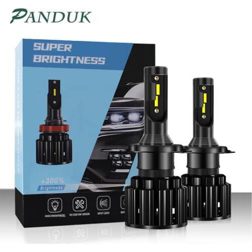 PANDUK 110W 22000LM 6000K Led Car Headlight 9005/HB3 9006/HB4 H3 H1 H8 H7 H4/HB2/9003 H11 H9 9012 Super Bright CSP CHIP Bulb