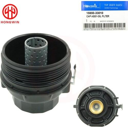 Genuine ON.:15650-33010 New Engine Oil Filter Housing Cap Assembly For TTOYOTA AURIS/COROLLA IQ URBAN CRUISER 1565033010