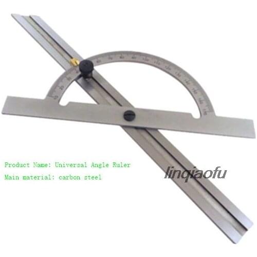 Industrial grade carbon steel chrome-plated adjustable protractor line gauge Universal angle ruler