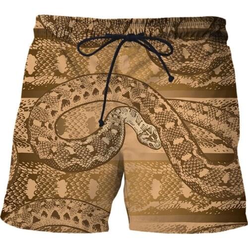 2021 New Men Shorts Summer Fashion Retro animal 3D Print Beach Pants Siwmwear Board Briefs For Men Swim Trunks Shorts Beachwear