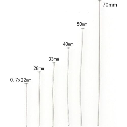 Head Pins Stainless Steel Straight Pins 22/28/33/40/50/70MM Head Corsage Fixation Pins Sewing Accessories Tool