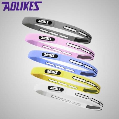 1 Pcs Sport Hair Band Yoga Headband Anti-slip Elastic Sweatband Fitness Silicone Running Biking Headscarf Outdoor Sport Hairband