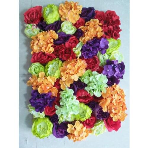SPR Free Shipping 10pcs/lot mix color Artificial rose peony hydrangea flower wall wedding backdrop artificial flower arrangement