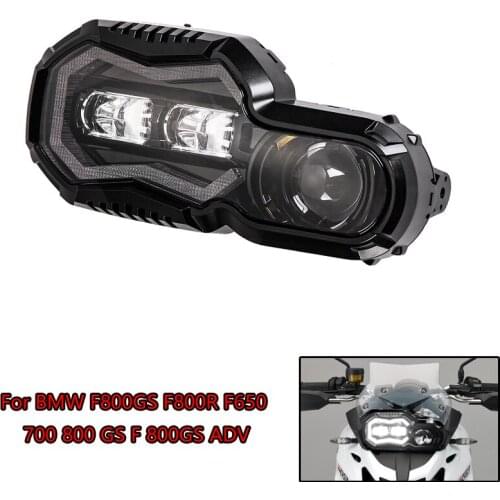 Luz De Carretera ajustable For BMW F800GS/F800R/F650GS/F700GS ADV Adventure F800, faro proyector LED completo de haz bajo
