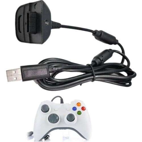 USB Charger Quick Charging Cable Cord Lead Kit For Box 360 Wireless Controller Console Battery Charger