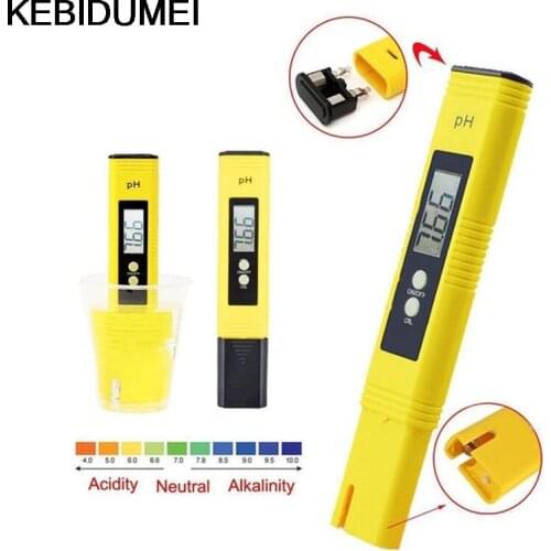LCD Digital PH Meter Pen Tester Fish Tank Water Quality Tester Accuracy 0.01 Aquarium Pool Wine Urine Automatic Calibration
