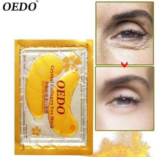 10pcs=5packs Eye Mask OEDO Anti-Aging Gold Crystal Collagen Eye Mask Skin Care Eye Patches Crystal Beauty Anti Dark Circle Cream