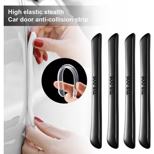 2/4/6Pcs Car Sticker Door Edge Guards Trim Molding Protection Strip Scratch Protector Car Crash Barriers Door Guard Collision