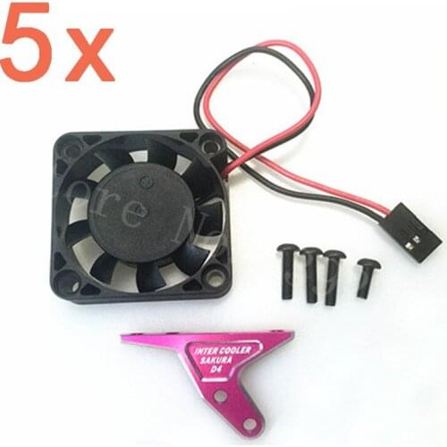 5P 3Racing Sakura D4 OP Inter Cooler Heatsink Fan DC5V 0.2A AWD RWD EP RC Car Drift Car On Road #SAK-D4835 For 1/10 Scale Models