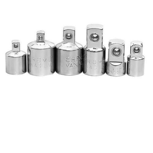 6pcs ratchet Wrench Sockets Transform Joint 1/4" 3/8" 1/2" Socket Adapter Head Connector Kit Hand Tools Accessories